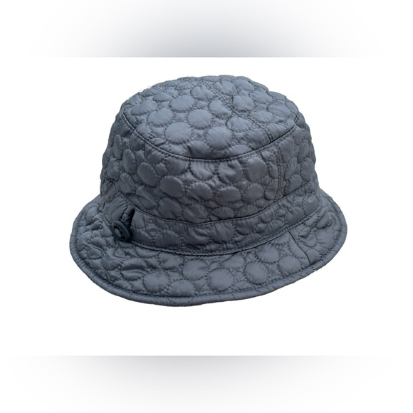 Foldable Water Repellent Quilted Bucket Hat w/Adjustable Drawstring - OSFM - Picture 4 of 5